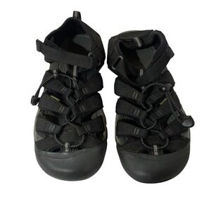 Keen Sandals Mens Size 7 Black Gray‎ Closed Toe Water Hiking Washable Bungee